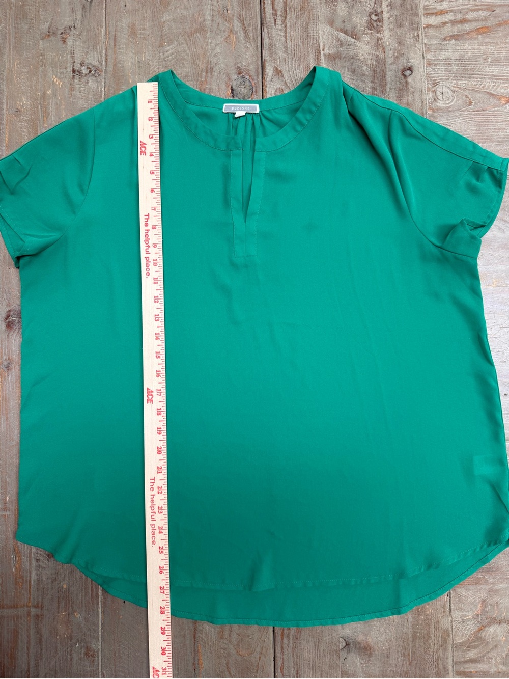Anthropologie Pleione Kelly Green Cap Sleeve Top